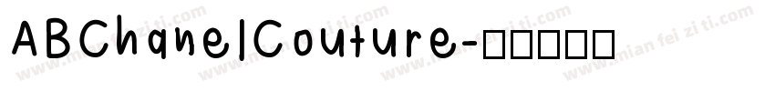 ABChanelCouture字体转换