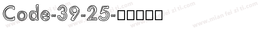 Code-39-25字体转换
