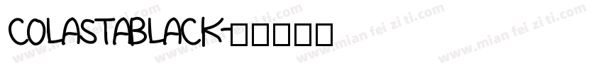 colastablack字体转换