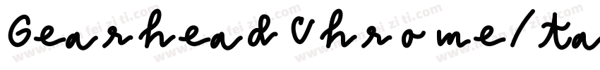 GearheadChromeItalic-4AlY字体转换