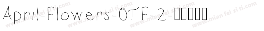 April-Flowers-OTF-2字体转换