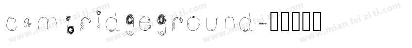 cambridgeground字体转换