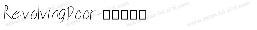 RevolvingDoor字体转换
