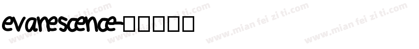 evanescence字体转换
