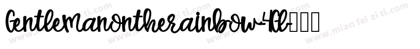 Gentlemanontherainbow-41Gl字体转换