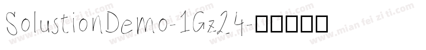 SolustionDemo-1Gz24字体转换