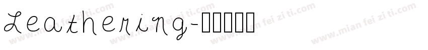 Leathering字体转换