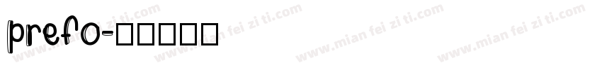 prefo字体转换