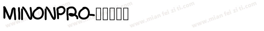 MINONPRO字体转换