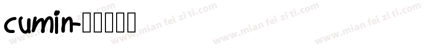 cumin字体转换