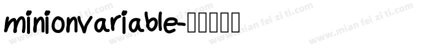 minionvariable字体转换