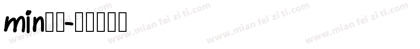 min小黑字体转换