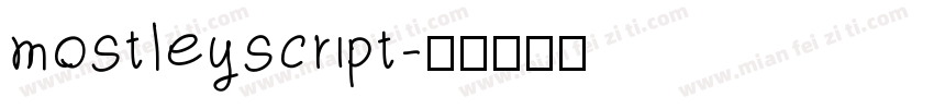 mostleyscript字体转换
