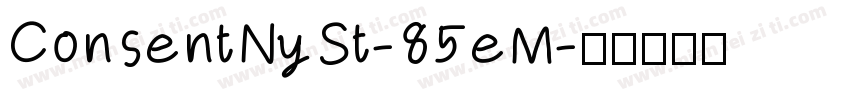 ConsentNySt-85eM字体转换