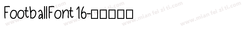 FootballFont16字体转换