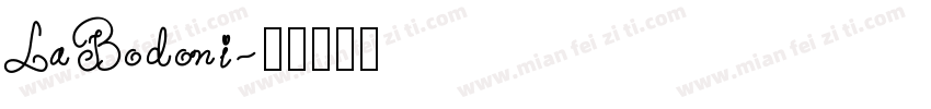 LaBodoni字体转换