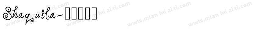 Shaquila字体转换