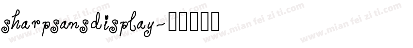 sharpsansdisplay字体转换