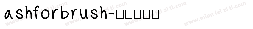 ashforbrush字体转换