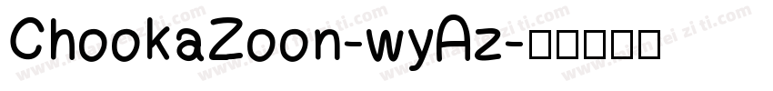 ChookaZoon-wyAz字体转换
