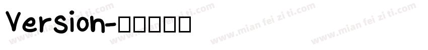 Version字体转换