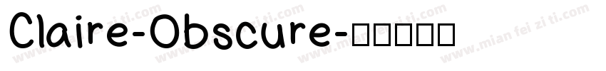 Claire-Obscure字体转换