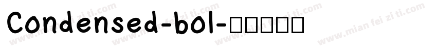 Condensed-bol字体转换
