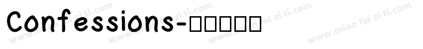 Confessions字体转换