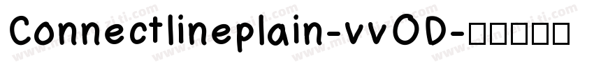 Connectlineplain-vvOD字体转换