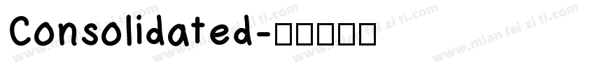 Consolidated字体转换