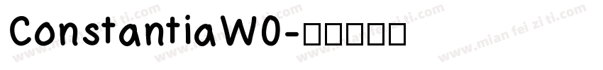 ConstantiaW0字体转换