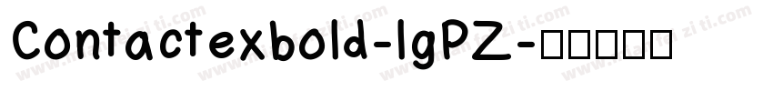Contactexbold-lgPZ字体转换