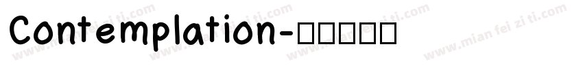 Contemplation字体转换