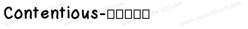Contentious字体转换