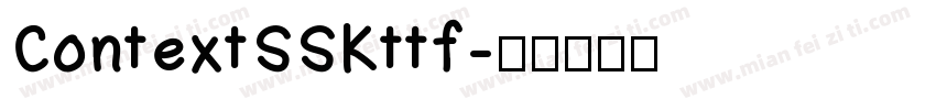 ContextSSKttf字体转换