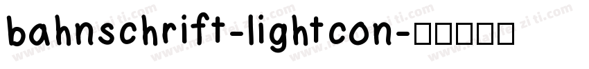bahnschrift-lightcon字体转换