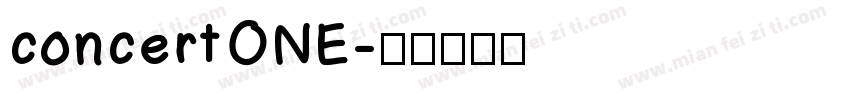 concertONE字体转换