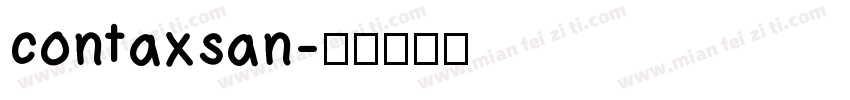 contaxsan字体转换