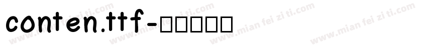 conten.ttf字体转换