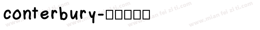 conterbury字体转换