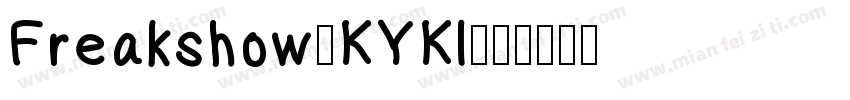 Freakshow-KYKl字体转换