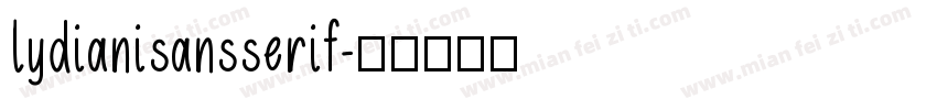 lydianisansserif字体转换