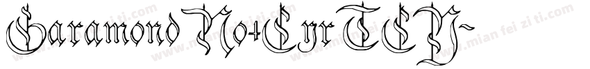 GaramondNo4CyrTCY字体转换