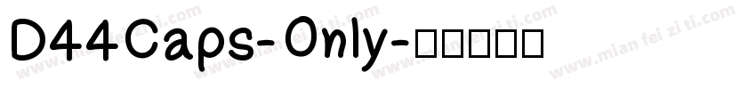 D44Caps-Only字体转换