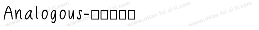 Analogous字体转换