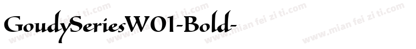 GoudySeriesW01-Bold字体转换