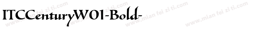 ITCCenturyW01-Bold字体转换