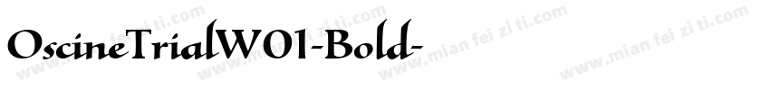 OscineTrialW01-Bold字体转换