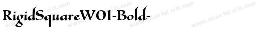 RigidSquareW01-Bold字体转换
