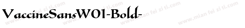 VaccineSansW01-Bold字体转换